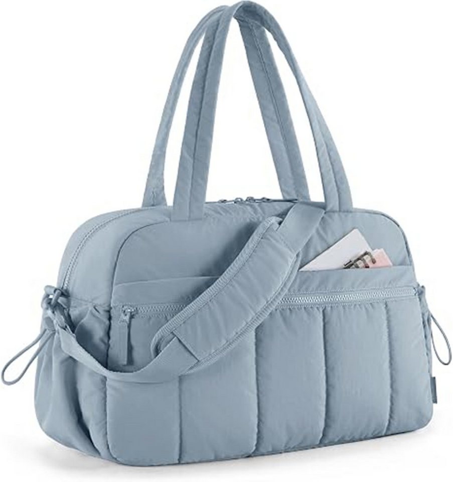ibettertec Reisetasche Puffer Reisetasche, Sporttasche Damen 24L Weekender Wickeltasche (Wasserabweisend Travel Bag Handgepäck Gym Bag Kliniktasche Geburt Krankenhaustasche Mit PVC Nasse Tasche Für Fitness)