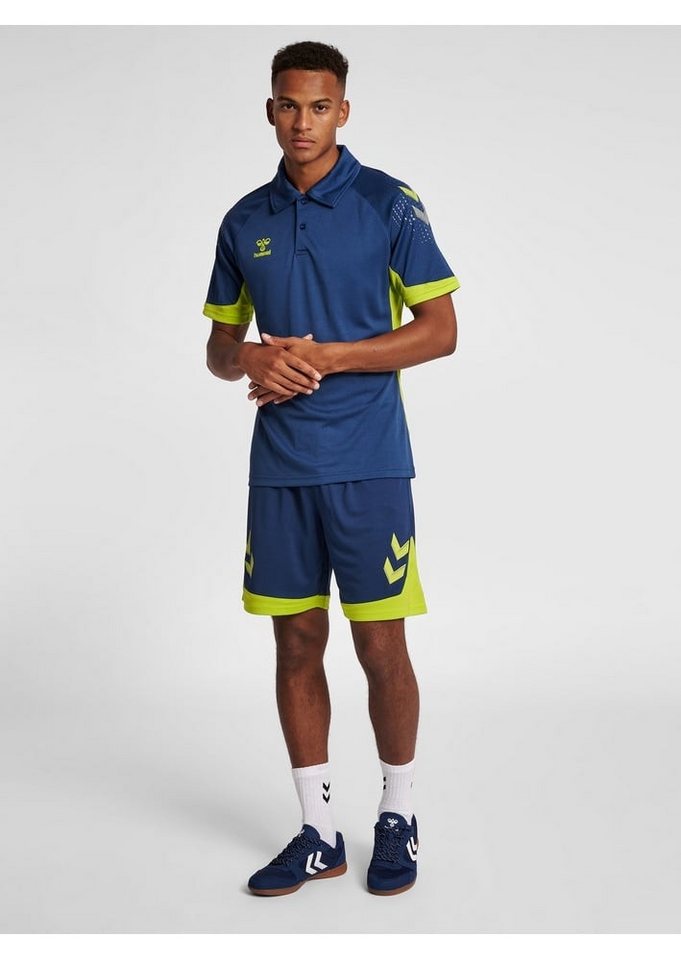 hummel Sporthose hmlLEAD Poly Shorts (Mesh-Stoff) Kurz denimblau Herren Bild 4