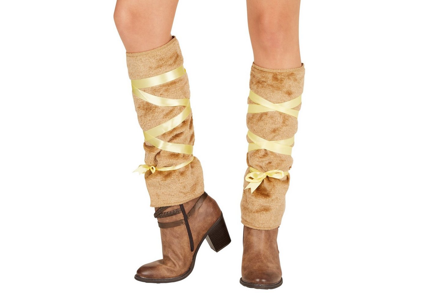 dressforfun Wikinger-Kostüm Nordmann, auch Krieger, Konfektionsgröße M, Lustiger Wikinger Hut, in der Farbe braun, Schönes Kleid, Coole Schürze, Inkl. Beinstulpen Bild 3