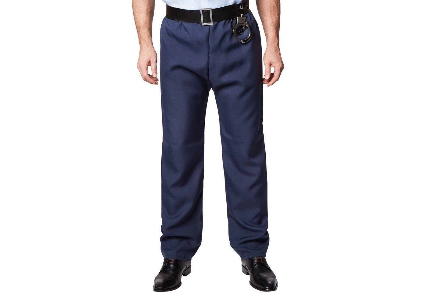 dressforfun Kostüm Polizist/Wachmann, in blau, Gr. S, Cooles Hemd mit Police-Aufdruck, Strapazierfähige Hose, Krawatte mit Gummizug, Handschellen inkl. Bild 2