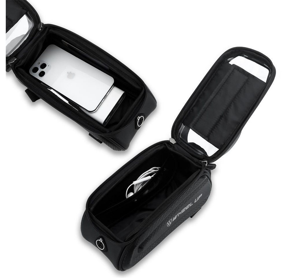 Cadorabo Fahrradtasche (1-tlg), Rahmentasche mit Handyhalter für Smartphones bis 7 Zoll Bild 3