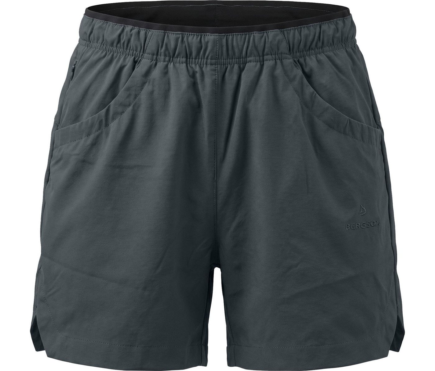 Bergson Outdoorhose BILLUND Shorts Damen Freizeitshorts, leicht, lässig, Normalgrößen, grau