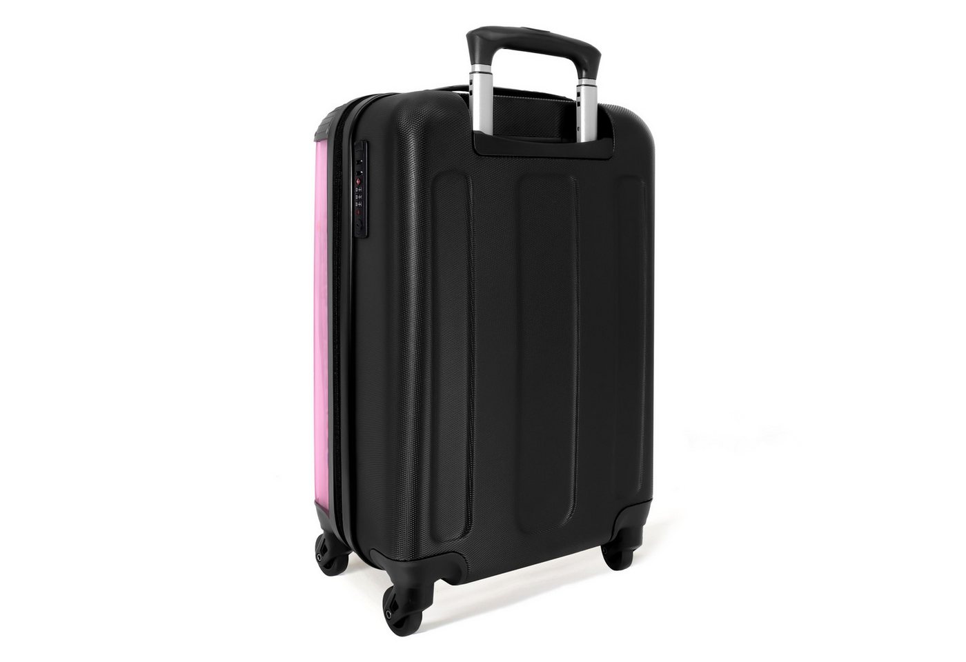 NoBoringSuitcases.com© Hartschalen-Trolley Tiere - Giraffe - Brille - Blumen 55x35x20cm, Reisetasche mit Rollen, Koffer Handgepäck Flugzeug Bild 3