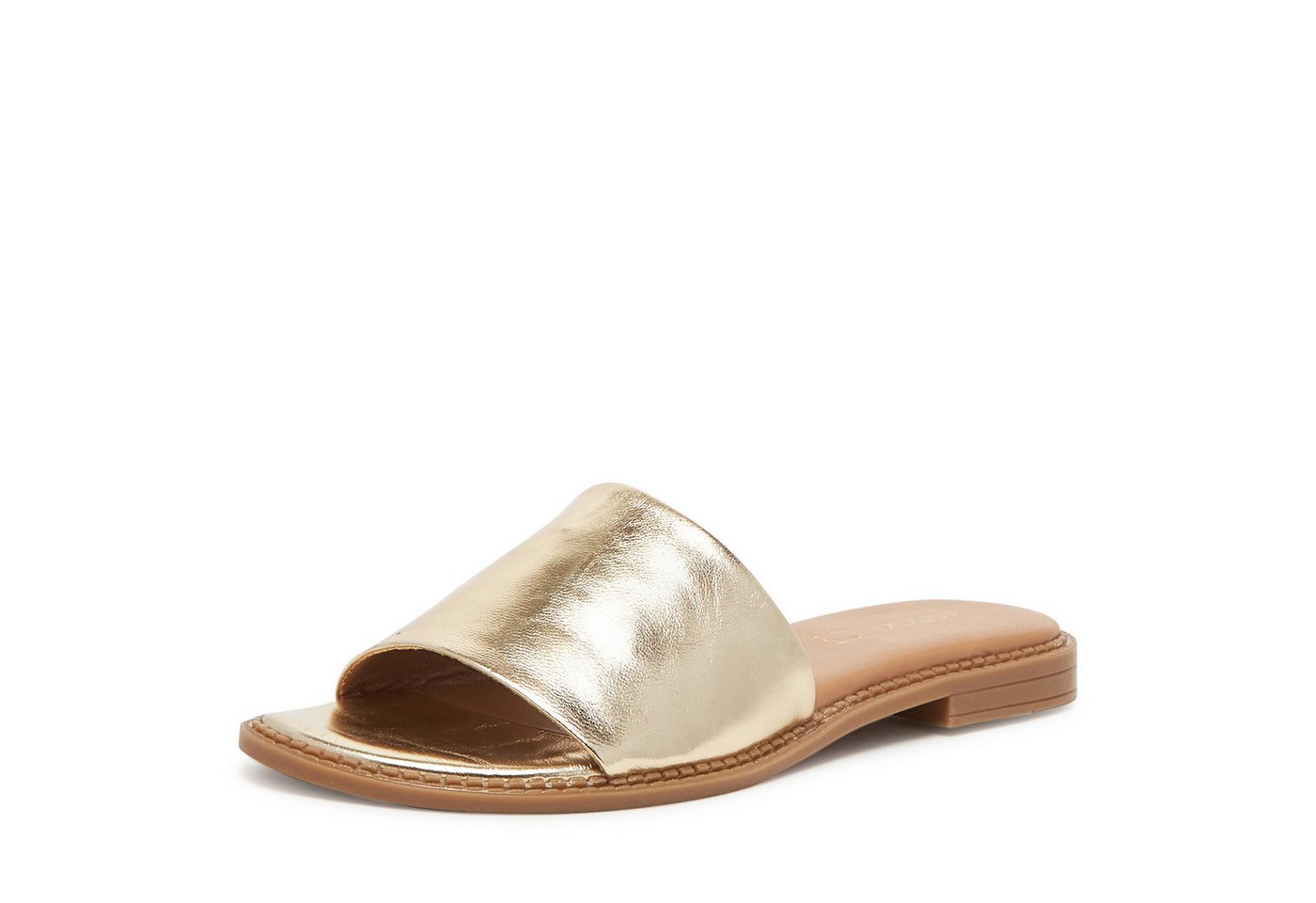 LASOCKI Lasocki Damen-Flip-Flops Gold Badepantolette Bild 2