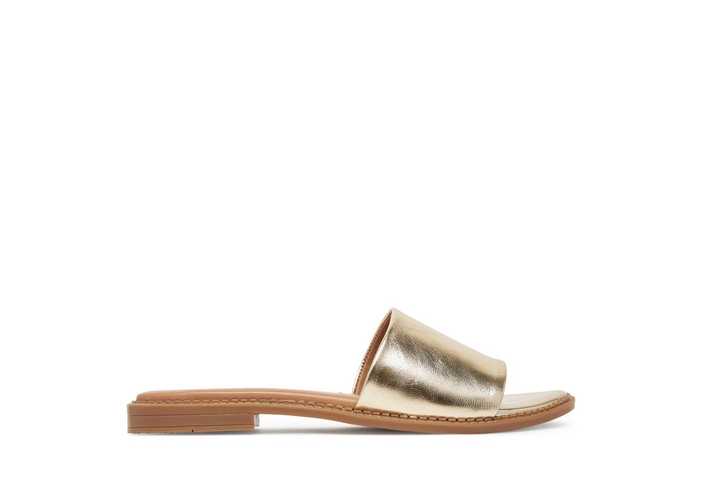 LASOCKI Lasocki Damen-Flip-Flops Gold Badepantolette Bild 3