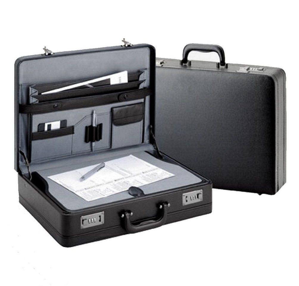 D&N Aktenkoffer Aktenkoffer mit Schreibplatte 46x33x12/14cm -