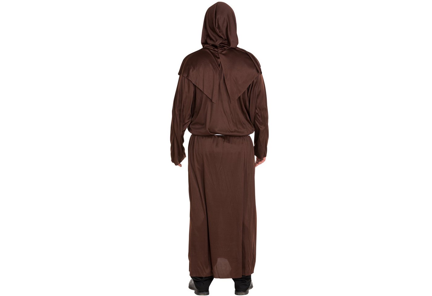dressforfun Kostüm Priester/Geistlicher, in der Farbe braun, Kreuzkette als Highlight, Konfektionsgröße M, Mönchskutte, Separate Kapuze, Mit Bindegürtel Bild 5