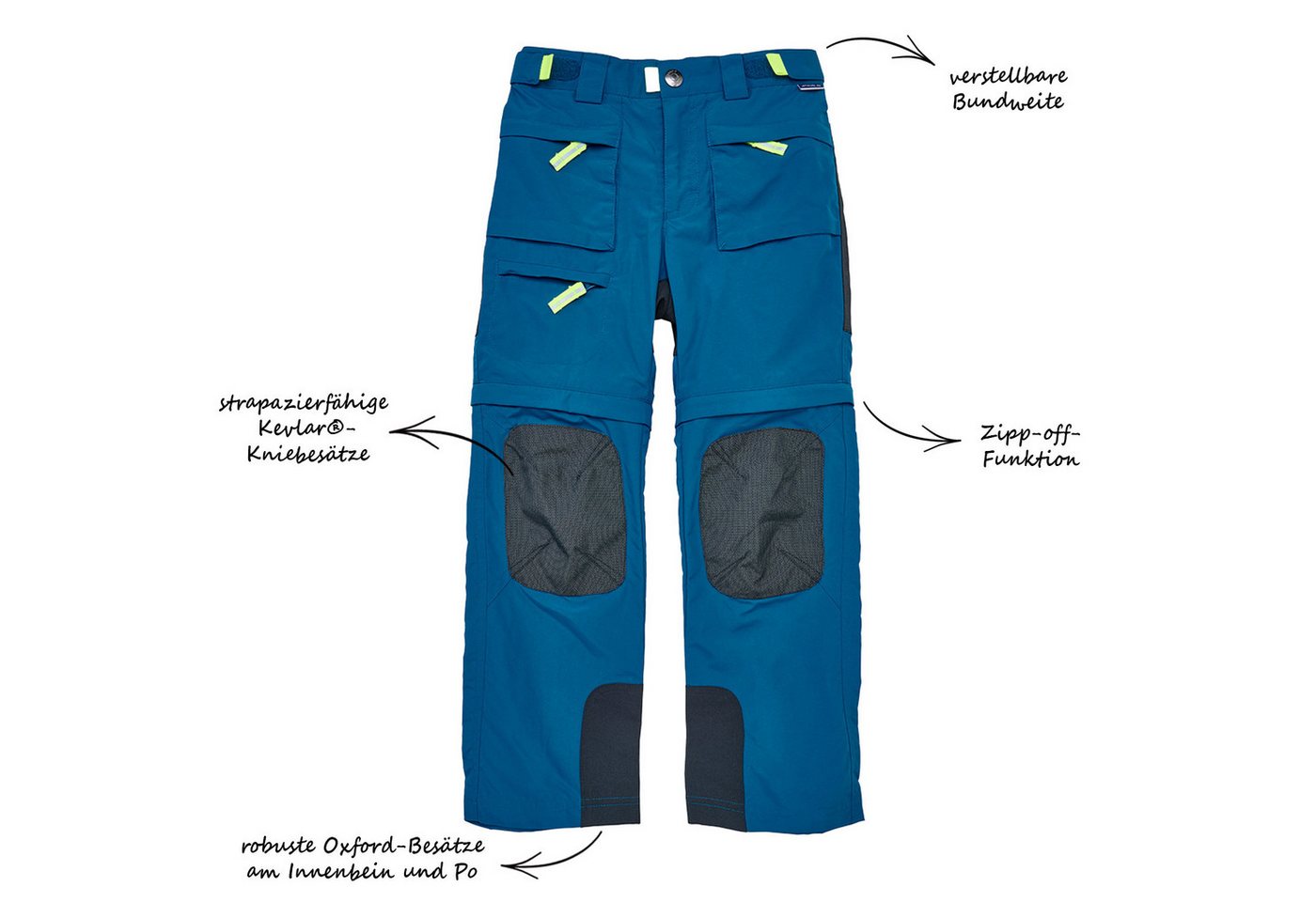 JAKO-O Outdoorhose JAKO-O Outdoorhose Kinder Zipp-off Mit Kevlar® -Kniebesatz Bild 4