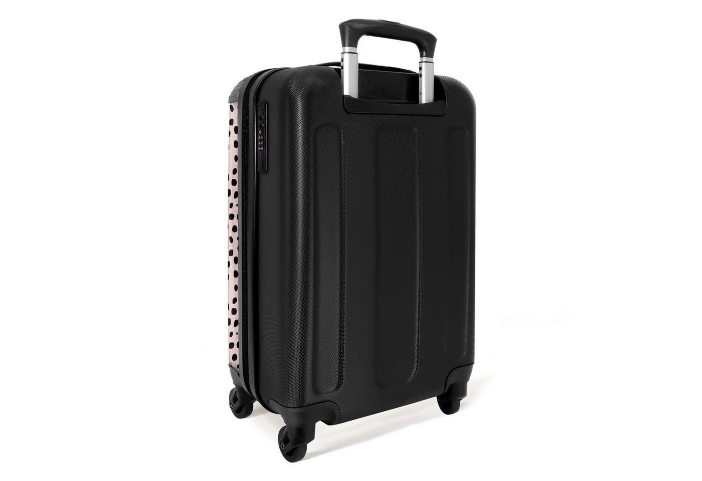 NoBoringSuitcases.com© Hartschalen-Trolley Dalmatiner-Muster auf zartem Rosa 55x35x20cm, Handgepäck Koffer & Trolleys, Luggage, Reisekoffer Frauen Bild 4