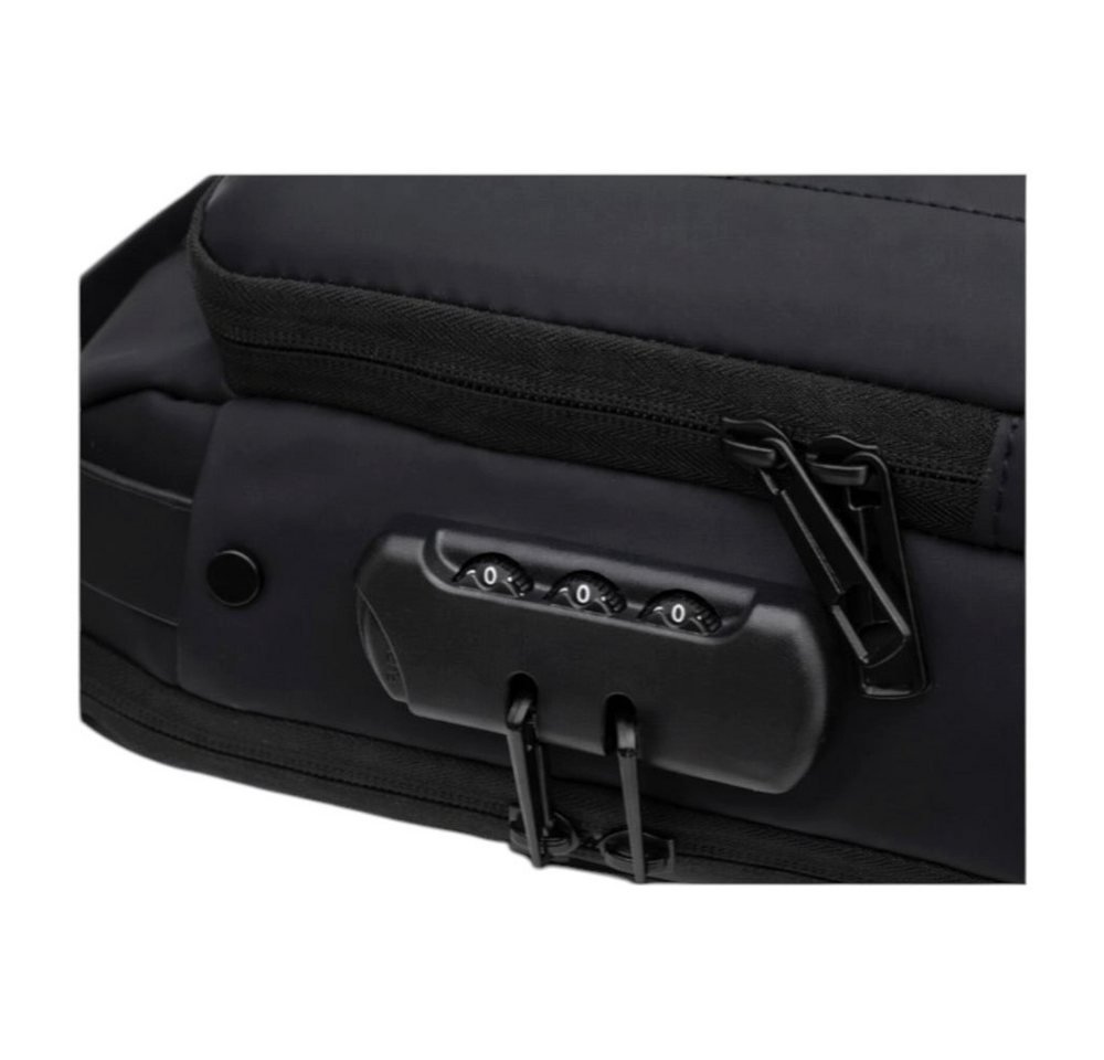 VERK GROUP Reiserucksack Stadtrucksack Sling Bag mit USB & Zahlenschloss - Wasserdicht Bild 2