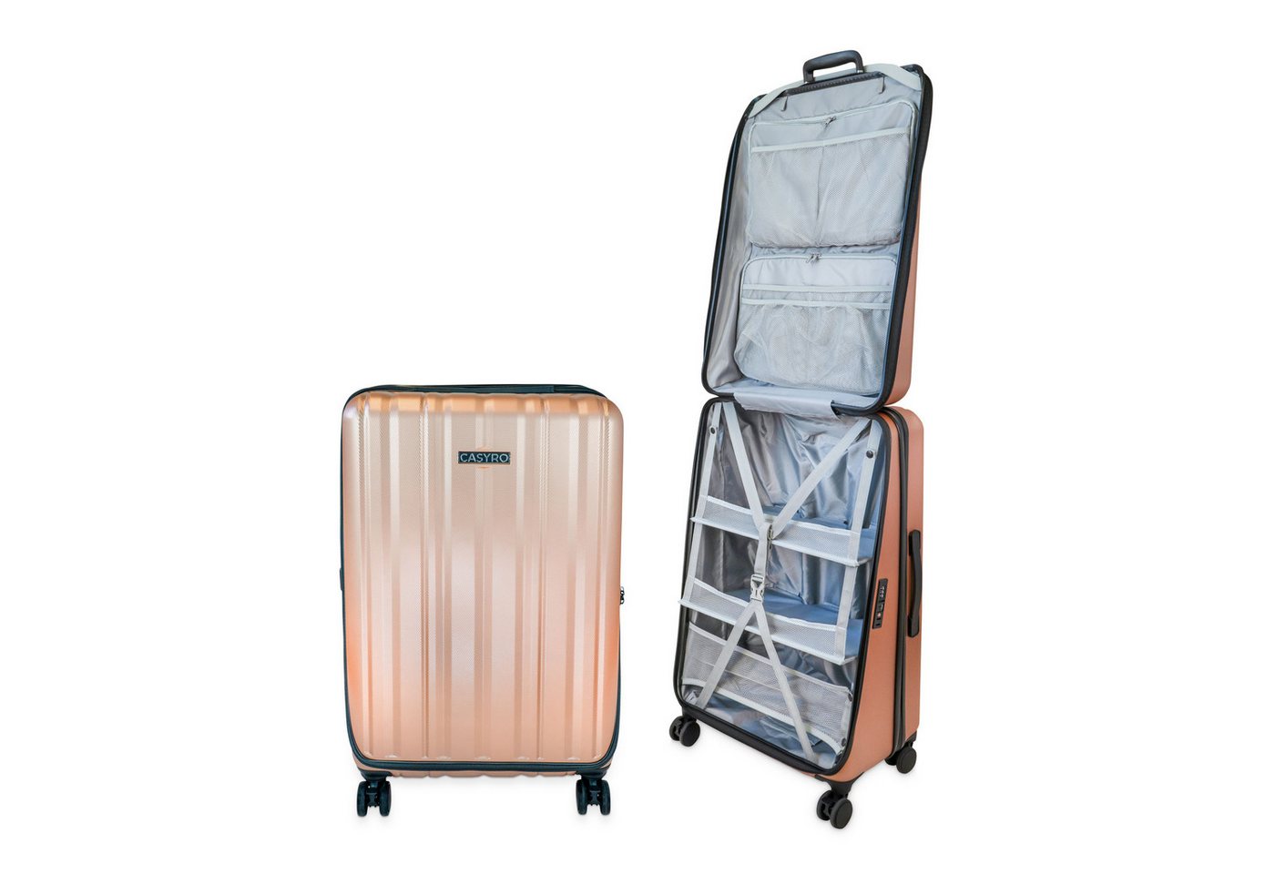 CASYRO Hartschalen-Trolley 2020810 Stand-UP 4.0 L Schrankkoffer ca.120L, 4 Rollen, Aufklappsystem Bild 2