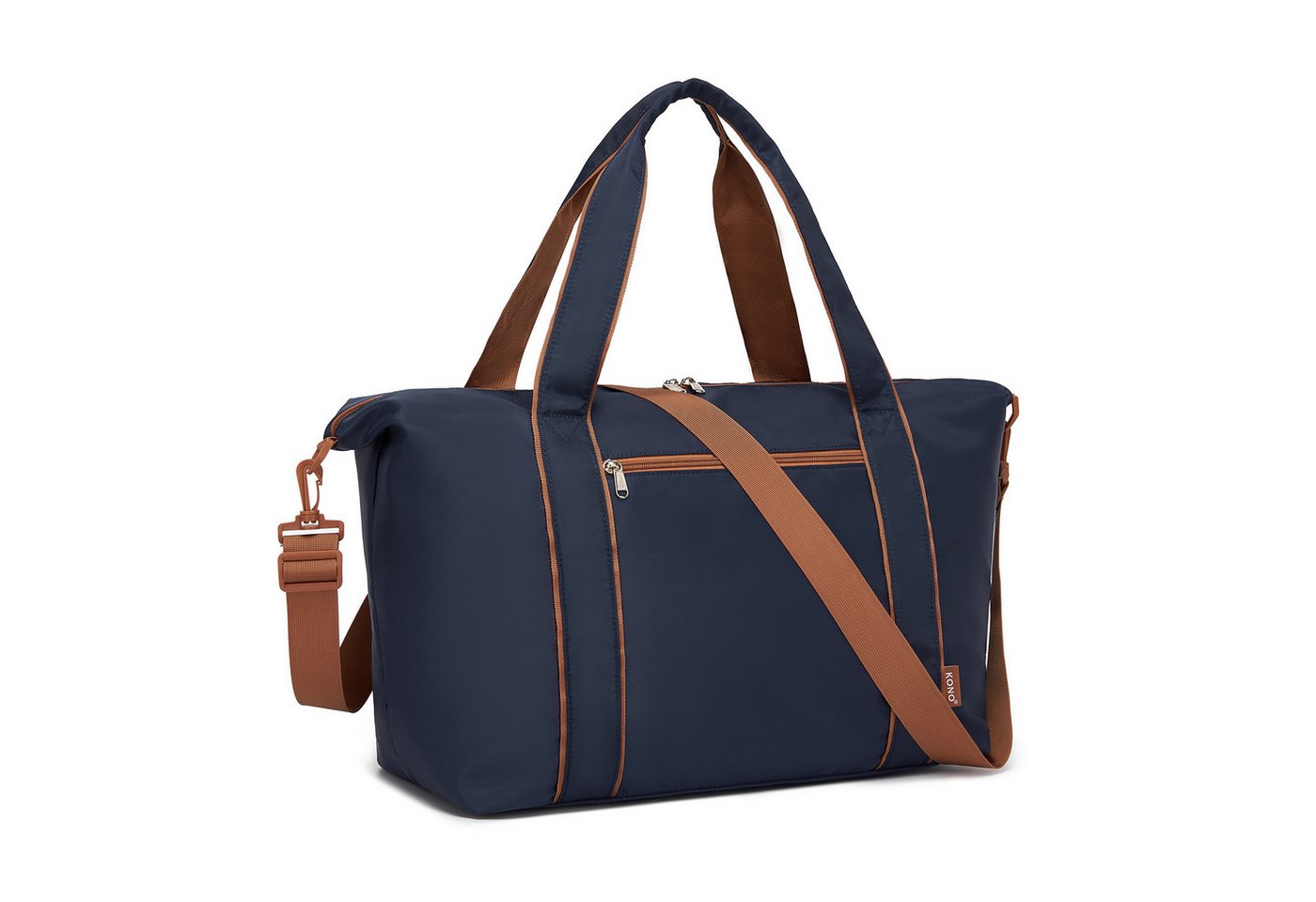 KONO Reisetasche Set mit Kosmetiktasche, 45×36×20cm Polyester Twill Handgepäck