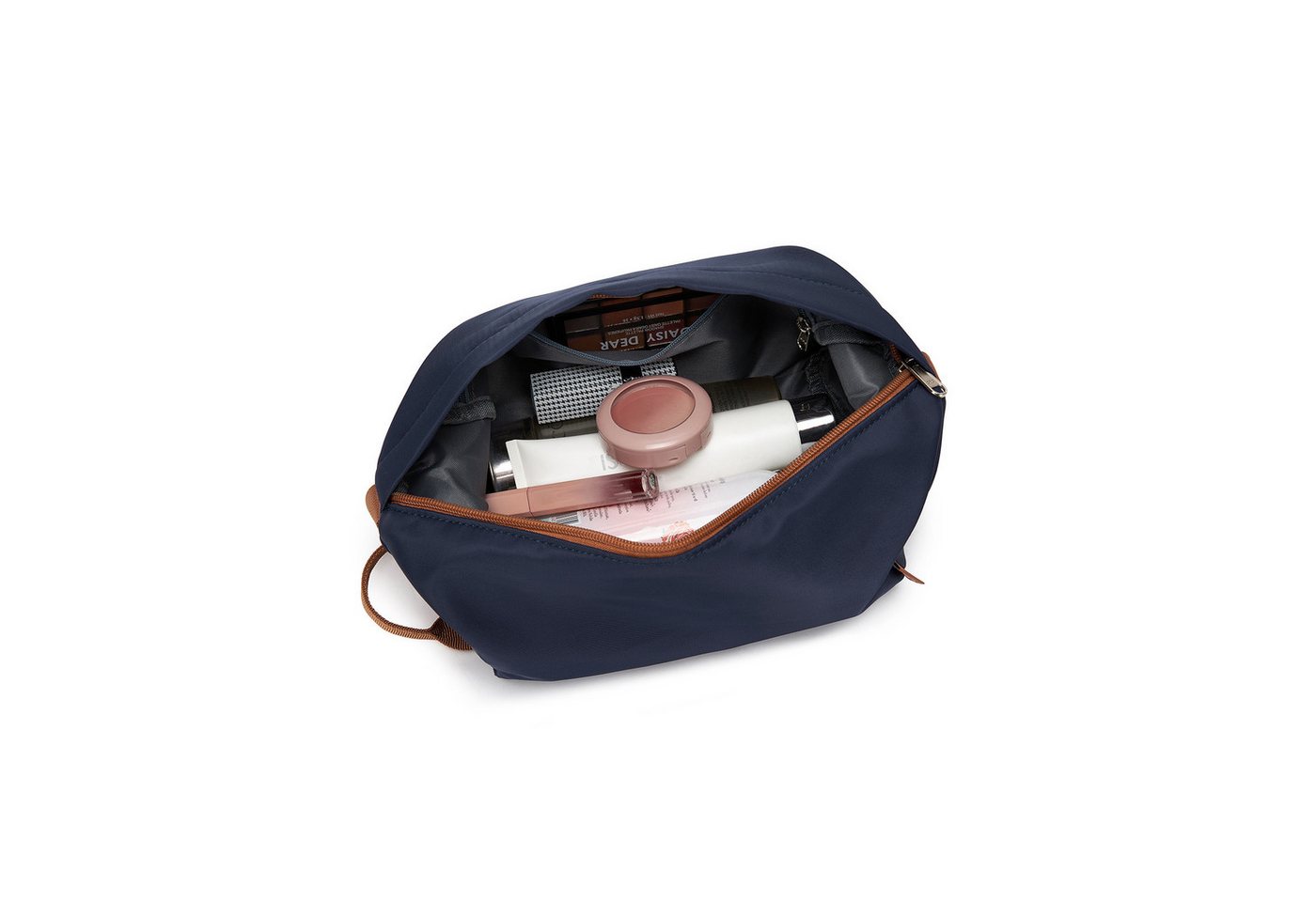 KONO Reisetasche Set mit Kosmetiktasche, 45×36×20cm Polyester Twill Handgepäck Bild 5