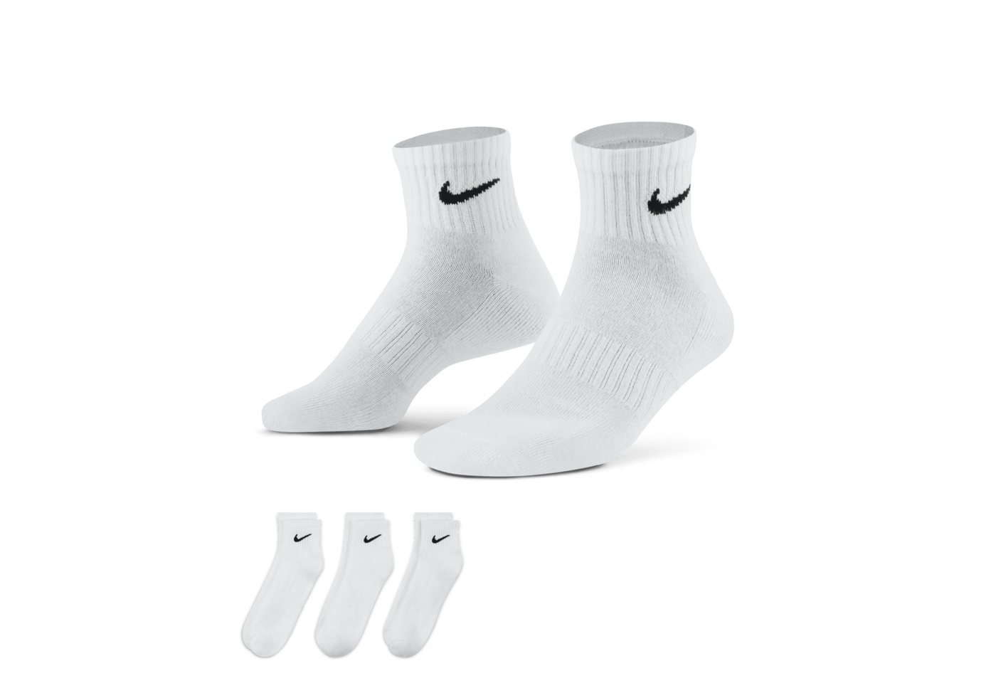 Nike Basicsocken Every day Cushion Ankle Socken 3er pack Sport Training Bild 3