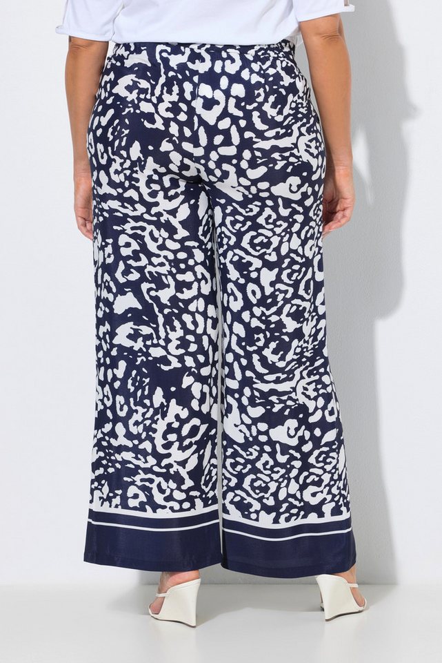 Ulla Popken Funktionshose Schlupfhose Animal-Muster weites Bein Elastikbund Bild 2
