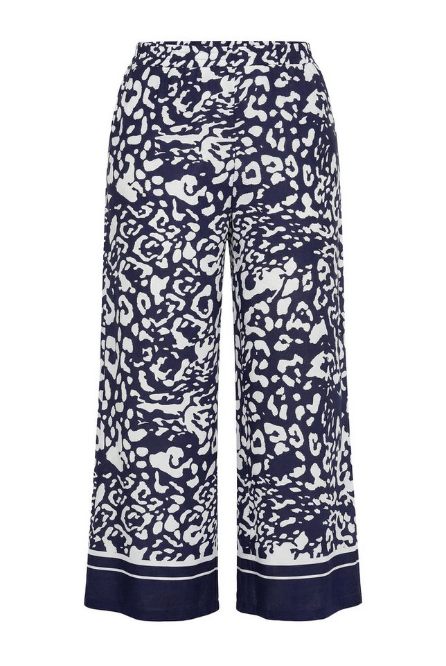 Ulla Popken Funktionshose Schlupfhose Animal-Muster weites Bein Elastikbund Bild 3