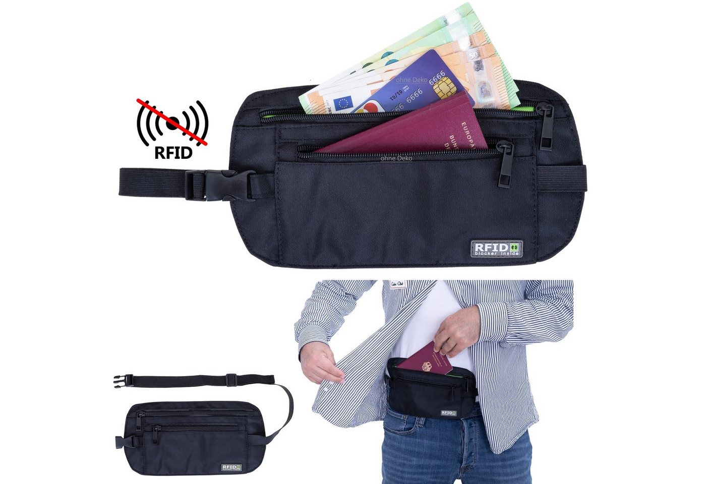 ELEPHANT Reisetasche Secret Bag RFID 12999, RFID Schutz Bild 3