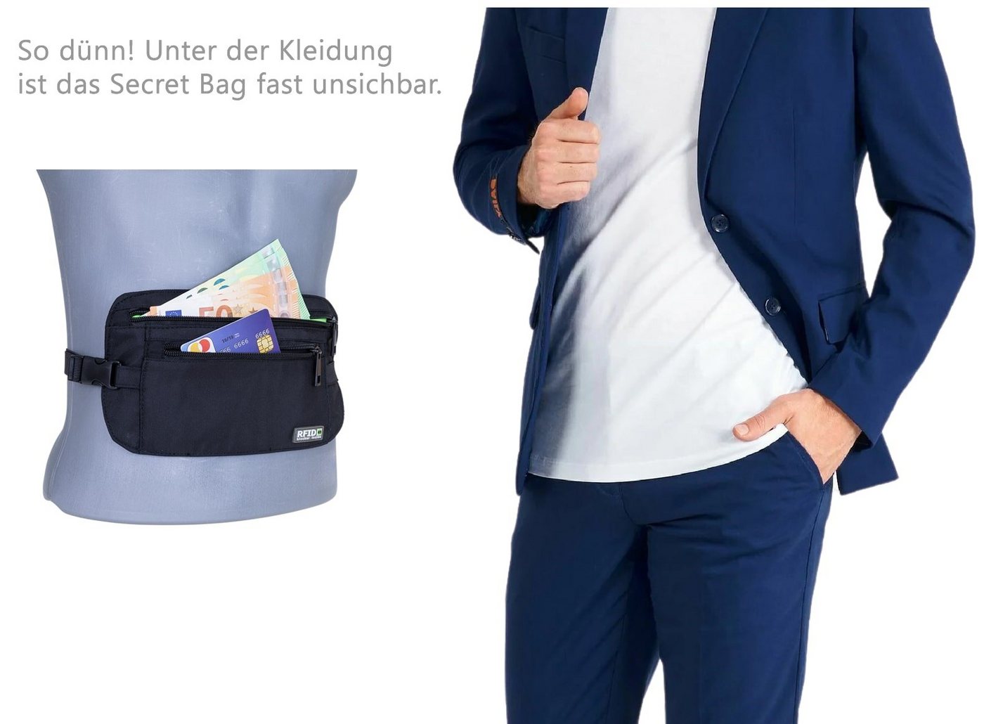 ELEPHANT Reisetasche Secret Bag RFID 12999, RFID Schutz Bild 5