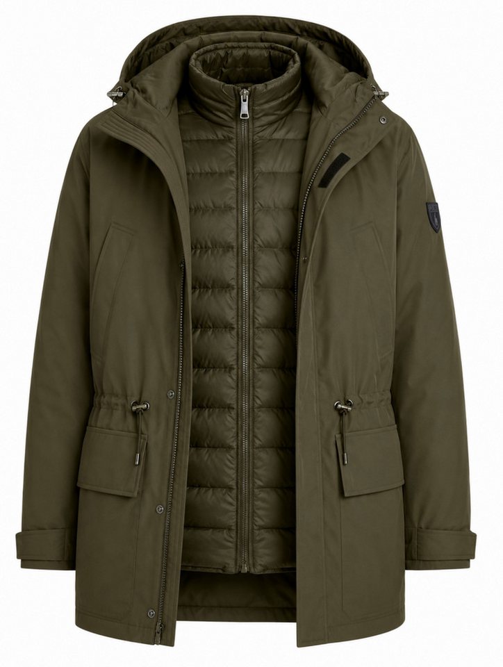 Polo Ralph Lauren 3-in-1-Funktionsparka Herren Jacke 3 in 1 Parka Water Repellent Kapuzen Mantel Kapuze, durchgehender Reißverschluss, Sturmblende mit Klettverschluss
