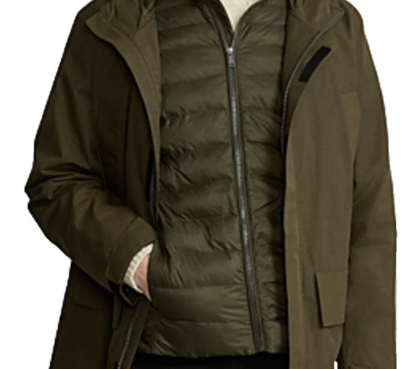 Polo Ralph Lauren 3-in-1-Funktionsparka Herren Jacke 3 in 1 Parka Water Repellent Kapuzen Mantel Kapuze, durchgehender Reißverschluss, Sturmblende mit Klettverschluss Bild 4
