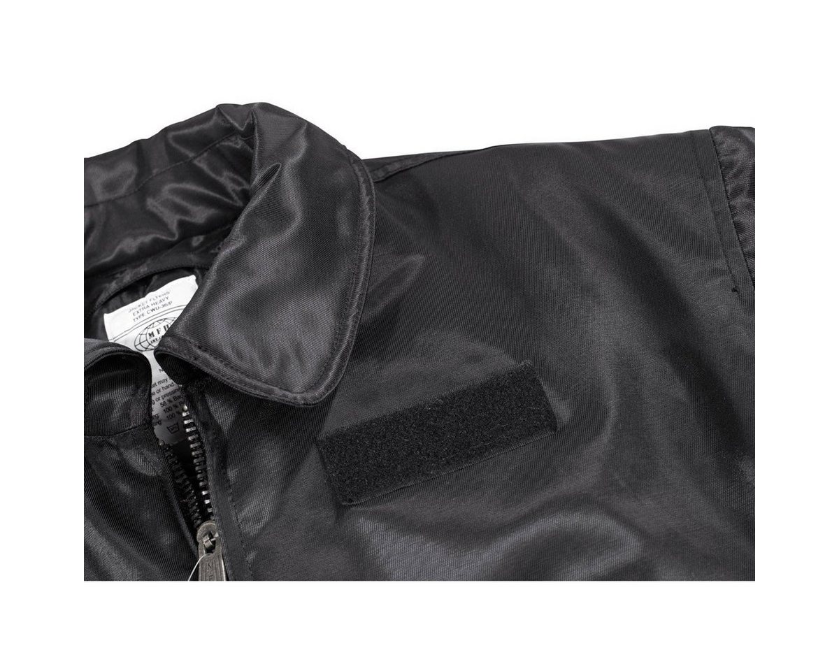 MFH Outdoorjacke US CWU Pilotenjacke, schwarz, schwere Ausführung