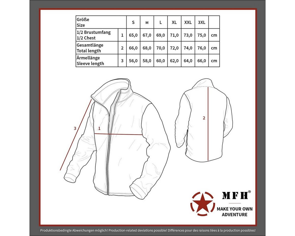 MFH Outdoorjacke US CWU Pilotenjacke, schwarz, schwere Ausführung Bild 4