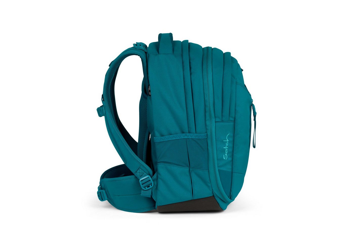 Satch Schulranzen Schulrucksack-Set MATCH Deep Petrol 3-teilig, Kollektion 2024 (3-teilig), Laptop-Fach, Your-Size-System, Schulranzen Bild 3