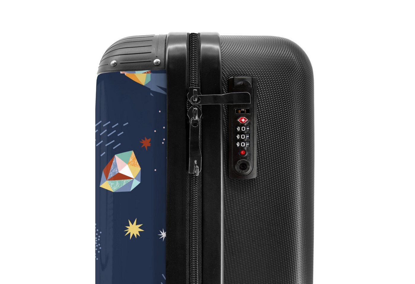 NoBoringSuitcases.com© Kinderkoffer Weltraum - Planeten - Kinder - Jungen 55x35x20cm, Handgepäck Koffer, Hartschalenkoffer Kinder, Reisekoffer Jungen Bild 3