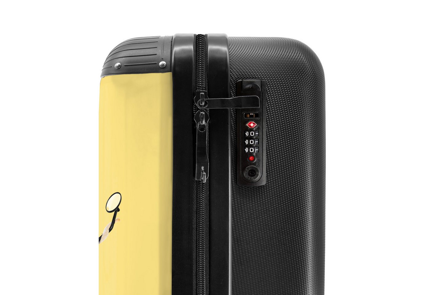 NoBoringSuitcases.com© Hartschalen-Trolley Schnecke - Helm - Rennsport - Kinder 55x35x20cm, Handgepäck Koffer, Hartschalenkoffer Kinder, Reisekoffer Jungen Bild 2