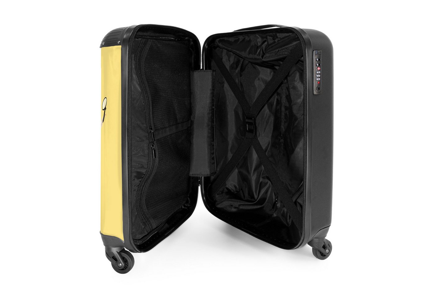 NoBoringSuitcases.com© Hartschalen-Trolley Schnecke - Helm - Rennsport - Kinder 55x35x20cm, Handgepäck Koffer, Hartschalenkoffer Kinder, Reisekoffer Jungen Bild 5