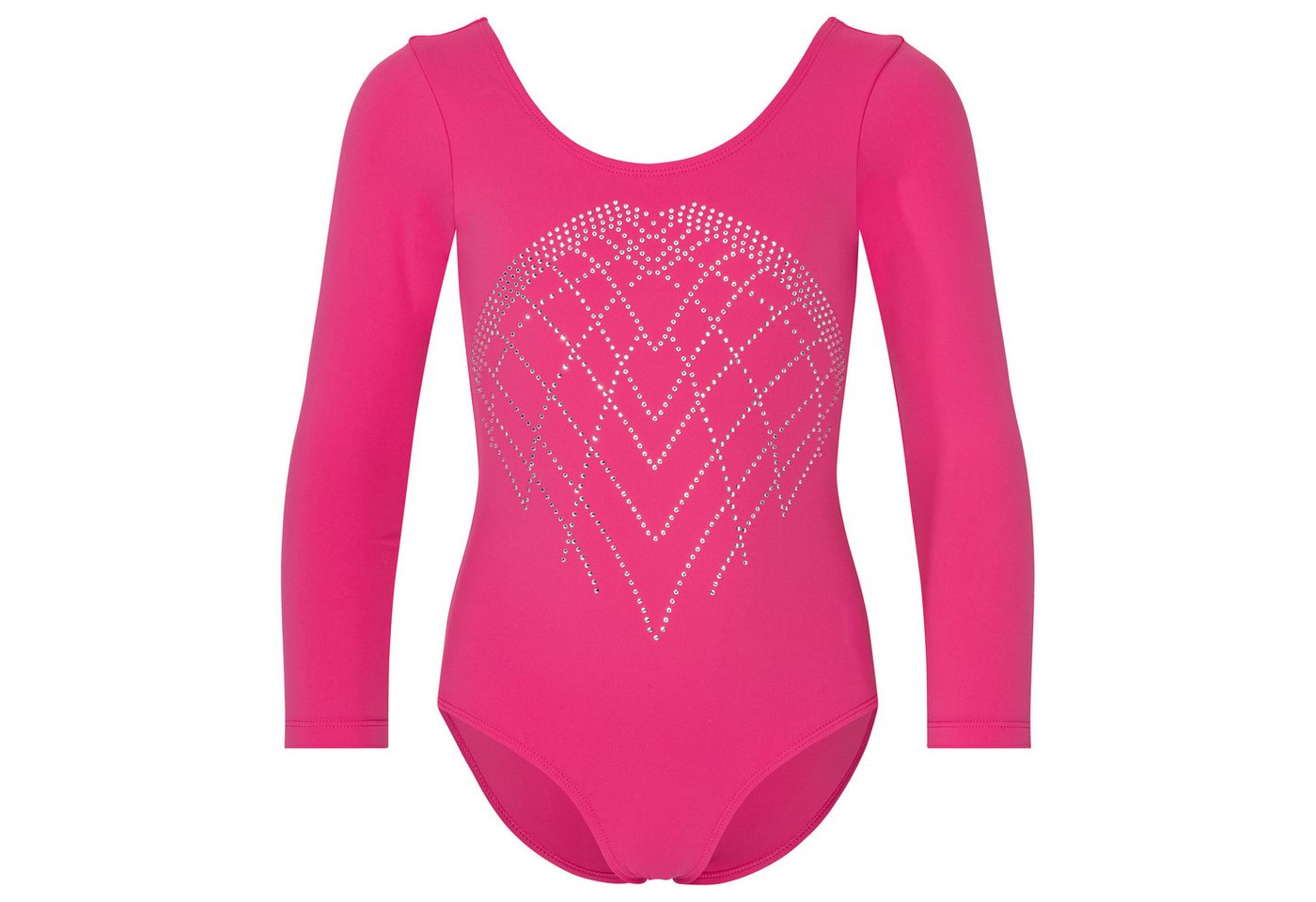 tanzmuster Turnanzug Gwyn Mädchen Langarm, Gymnastikanzug mit Glitzersteinen für Kinder Bild 5