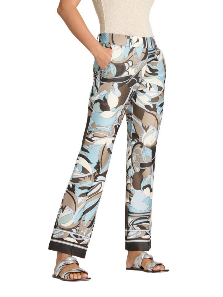 Cambio Stoffhose bunt,Freizeit,Polyester,Allover-Print,Wide Leg Bild 4