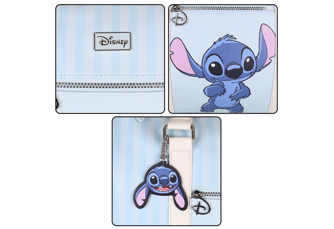 Disney Reisetasche DISNEY Stitch Reisetasche Blau Handgepäck Jugendliche 41 × 20 × 26 cm Bild 2