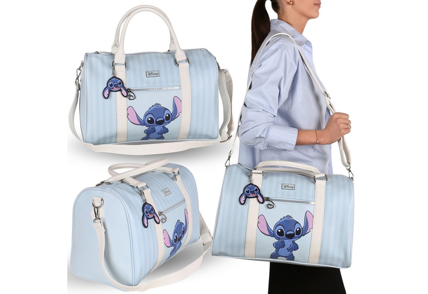 Disney Reisetasche DISNEY Stitch Reisetasche Blau Handgepäck Jugendliche 41 × 20 × 26 cm Bild 4