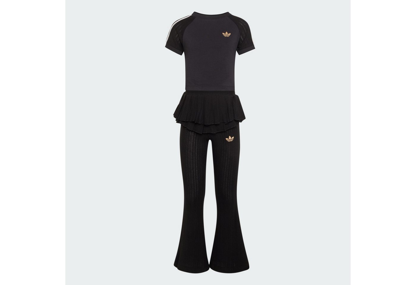 adidas Originals Trainingsanzug SLIM KNITTED T-SHIRT UND LEGGINGS SET (1-tlg)