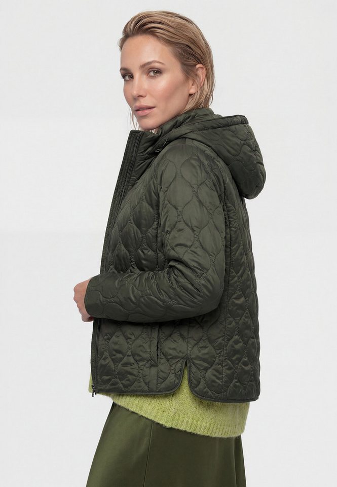 Olsen Outdoorjacke mit Steppstruktur und abnehmbarer Kapuze