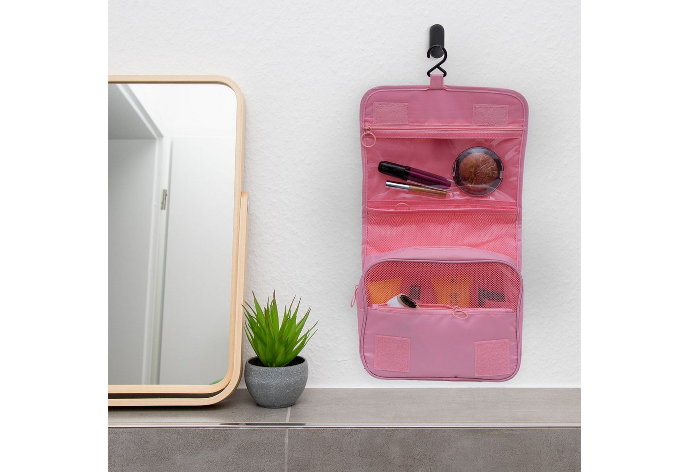 Intirilife Kosmetiktasche (1-tlg), Wasserfeste Kosmetiktasche Wasserabweisende Kultur Reisetasche Bild 2