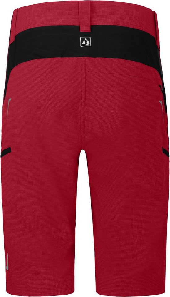 Bergson Fahrradhose VALLI Bermuda Damen Radshorts, robust, elastisch, Normalgrößen, rot