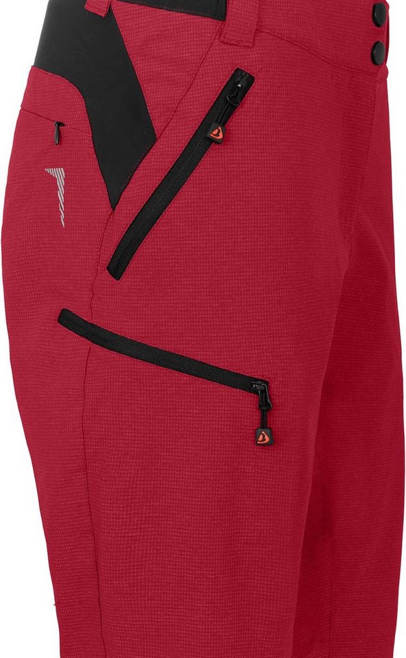 Bergson Fahrradhose VALLI Bermuda Damen Radshorts, robust, elastisch, Normalgrößen, rot Bild 2
