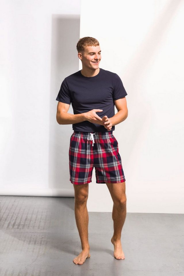 SF Men Trainingshose Herren Shorts Men´s Tartan Lounge Shorts Bild 4