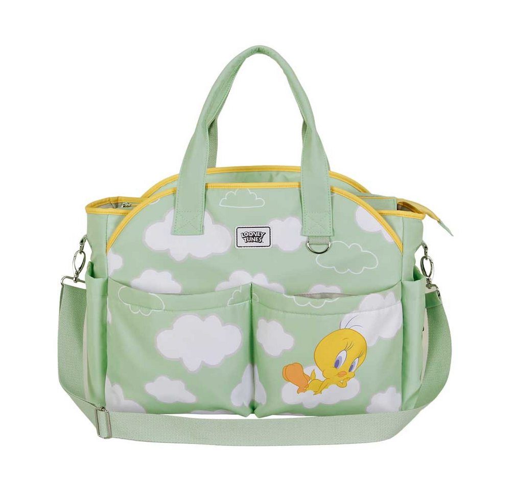 Karactermania Wickeltasche Looney Tunes Tweety Kinderwagentasche Babytasche Mamatasche Mommybag, für Mama und Papa unterwegs, genügend Platz Bild 2
