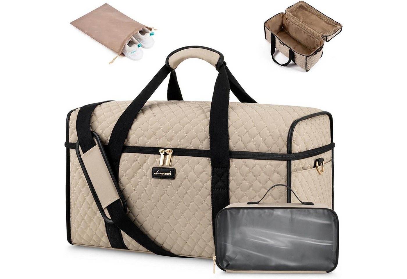 LuxusKollektion Weekender Reisetasche Weekender Damen Groß Wasserdicht Handgepäck Flugzeug Sport Bild 3