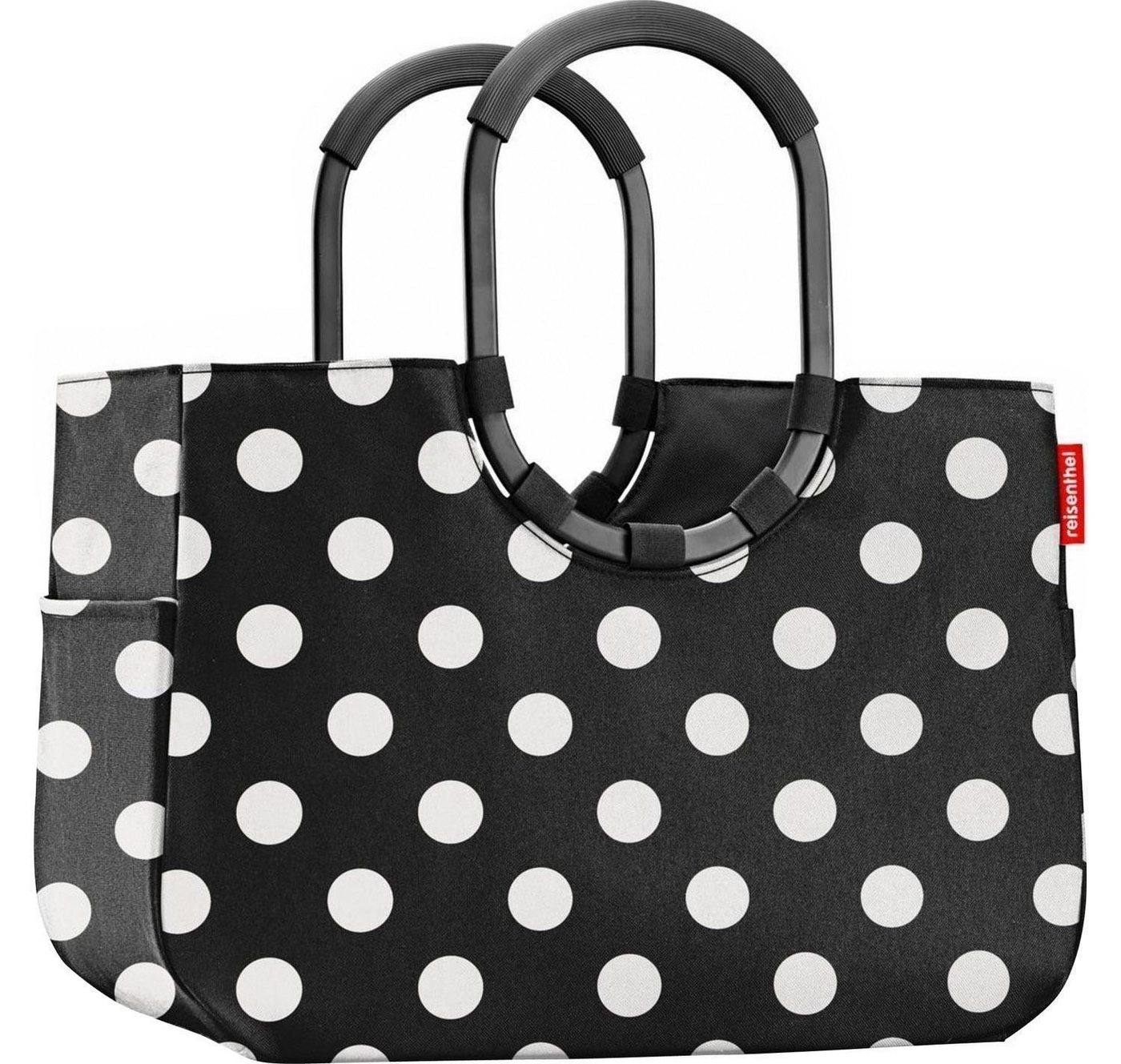 REISENTHEL® Einkaufsshopper LOOPSHOPPER L, Schwarz, Weiß, Polyester, 25 l, Aluminium, Wasserabweisend Bild 4