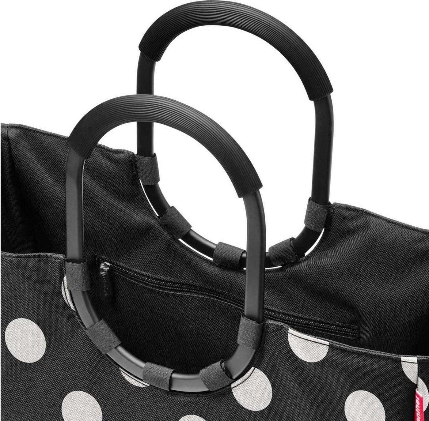 REISENTHEL® Einkaufsshopper LOOPSHOPPER L, Schwarz, Weiß, Polyester, 25 l, Aluminium, Wasserabweisend Bild 5