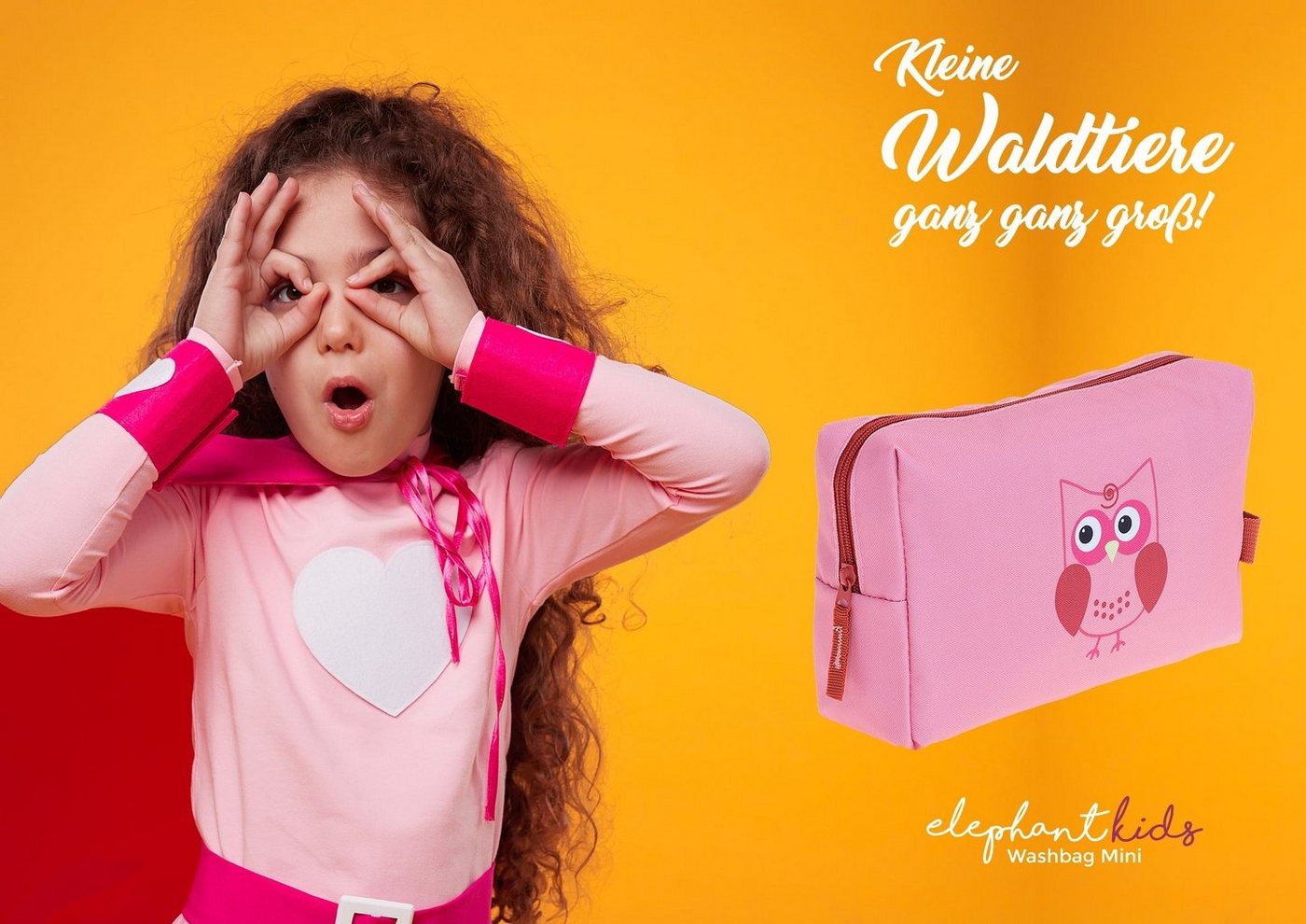 ELEPHANT Kulturbeutel Kids Washbag Kulturtasche klein Kinder Tiere, Beautycase small Reise Jungen Mädchen