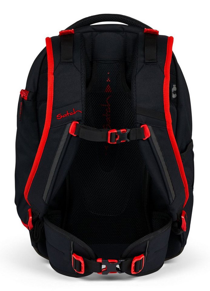 Satch Schulranzen Schulrucksack MATCH Fire Phantom, Kollektion 2024 (1 Stück), Laptop-Fach, Your-Size-System, Schulranzen Bild 3