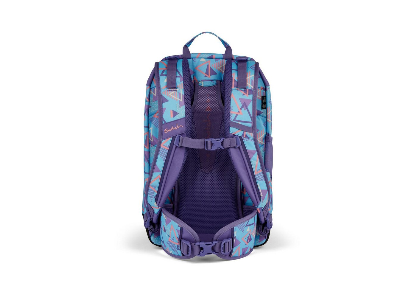 Satch Schulranzen Schulrucksack AIR 80s Dance, Kollektion 2024 (1 Stück), Laptop-Fach, Your-Size-System, Schulranzen