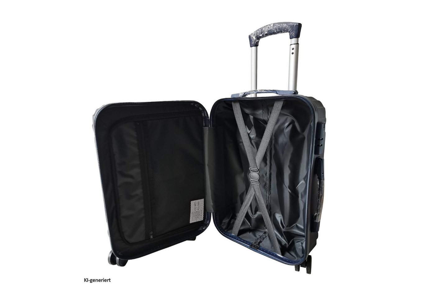 NTK-Collection Kofferset Kofferset Mabell 2-teilig, 4 Rollen, (Set, 2 Koffer), Hartschalenkoffer mit Rollen Teleskopgriff Zahlenschloss