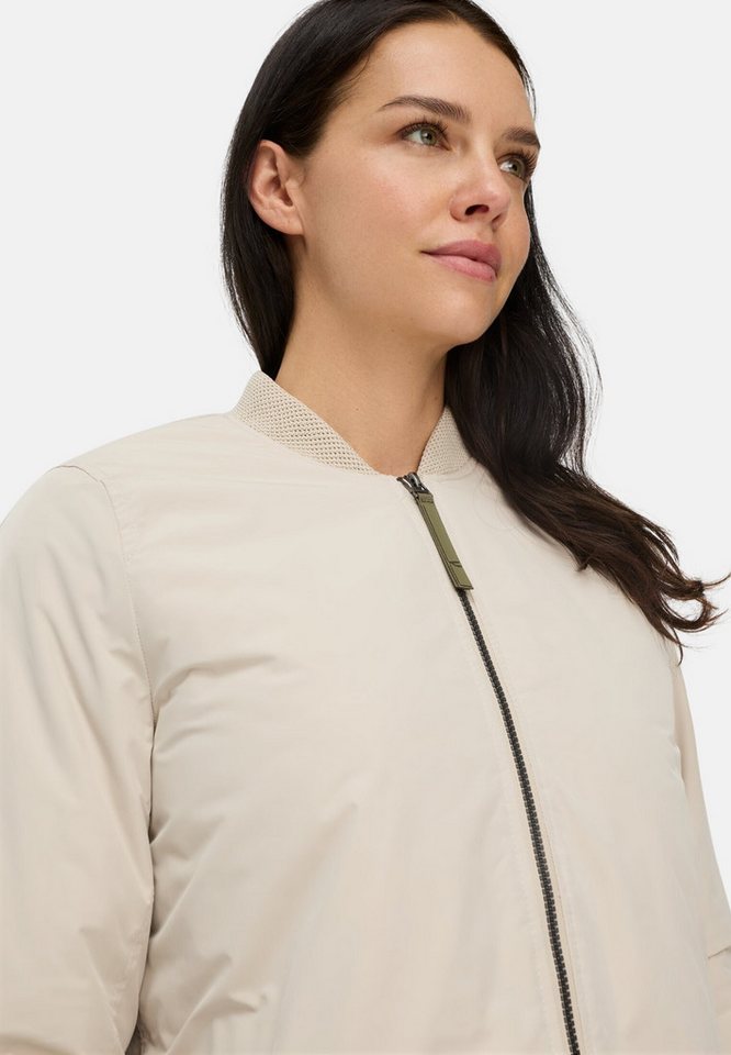 camel active Funktionsmantel aus reinem Polyester Langarm Stehkragen