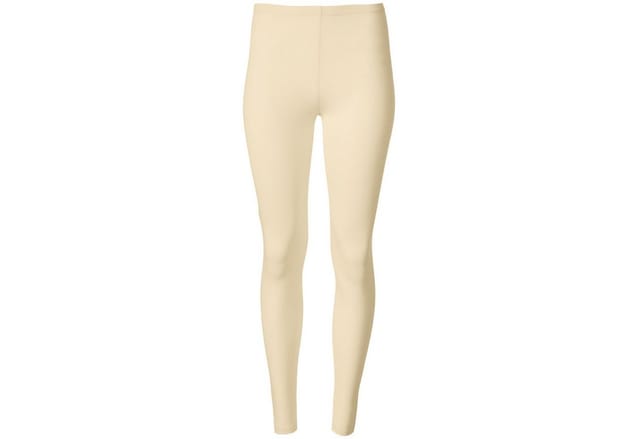 dressforfun Leggings Enghose, Für viele Outfits & Auftritte, Einfarbige Leggings für (Stretchhose, Konfektionsgröße XXL in creme) Dehnbares und strapazierfähiges Material, Elastischer Gummibund